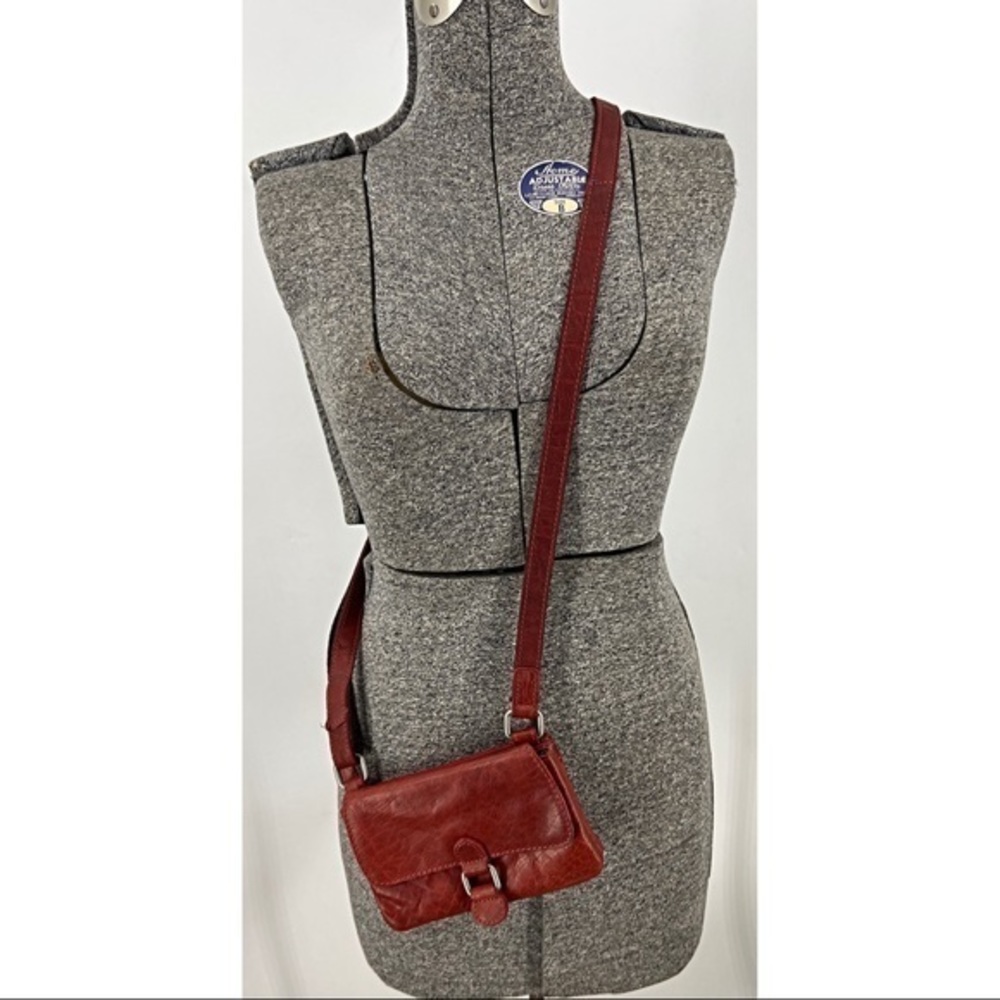 Jack Georges Red Voyager Wallet on a String Crossbody/Organizer